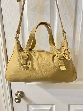 Onna Ehrlich pebbles leather satchel bag, great condition clean interior